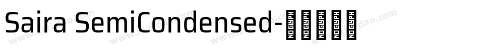 Saira SemiCondensed字体转换